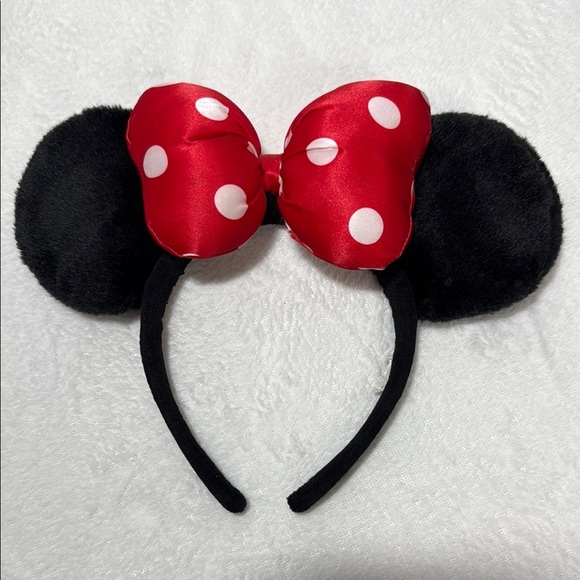 Mini Mouse Polka Dot Bow Ears Headband - Picture 1 of 7
